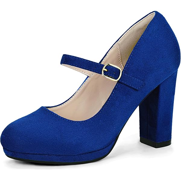 「MUVEIL×Offen」round-MARYJANE 37 Mid High Heels Round Toe Bowknot Vintage Pumps Mens Women