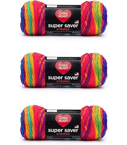 Red Heart Super Saver Yarn 3-Pack - Blacklight E300-3939 Color