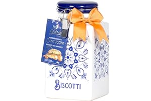Gioia Cantuccini Almond Biscotti Cookie Gift Jar, Almond, 80 Grams