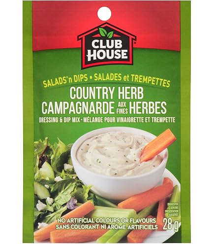 Club House Pasta Salad Dressing Mix, Gluten Free, No Artificial Colours or Flavours, No MSG Added, Perfect Addition to Making Salads more Flavourful, 28g