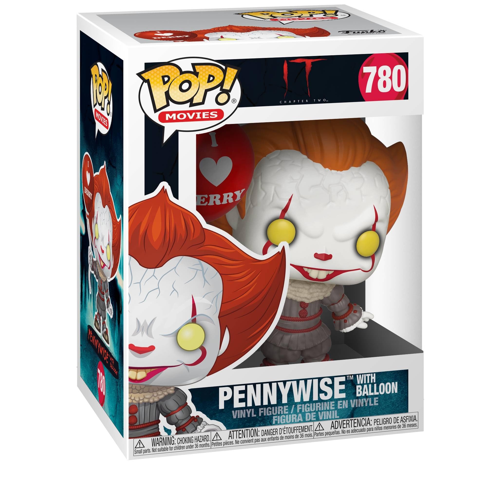 Funko POP! Movies: IT: Chapter 2 - Pennywise with Balloon - Collectable Vinyl Figure - Gift Idea - Official Merchandise - Toys For Kids & Adults - Model Figure for Collectors and Display — image 1