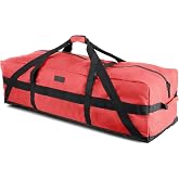 Fitdom 106L 45" Extra Large Heavy Duty Equipment Travel Storage Duffle Bag | 100 lb Capacity, Water Resistant Fabric, Reinforced Base &amp; Carry Handles for Sports Gear, Camping, Travel &amp; Oversized Items