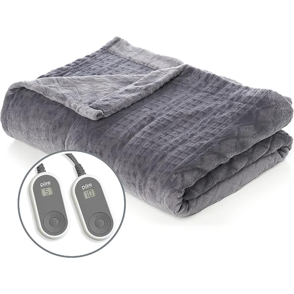 Amazon.com: Pure Enrichment® WeightedWarmth™ - 2-in-1 Original Heated  Weighted Blanket (50” x 60”) 13lbs, 4 InstaHeat™ Settings, BPA-Free  Non-Toxic Glass Beads, Soft Micromink and Sherpa, with Storage Bag : Home u0026  Kitchen