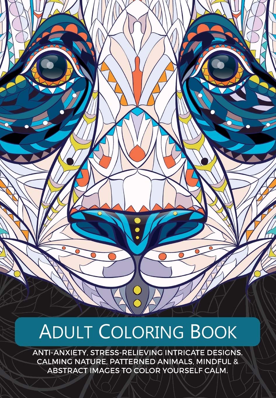 Art Paper Adult colouring book anti stress relax soothing anxiety calm