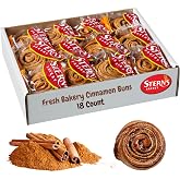 Cinnamon Buns Breakfast Pastry | 18 Pastries Individually Wrapped | Cinnamon Rolls Snack Cakes | Coffee Snacks | On the Go Snacks for Kids &amp; Adults | Holiday, Birthdays, Parties | Stern&rsquo;s Bakery