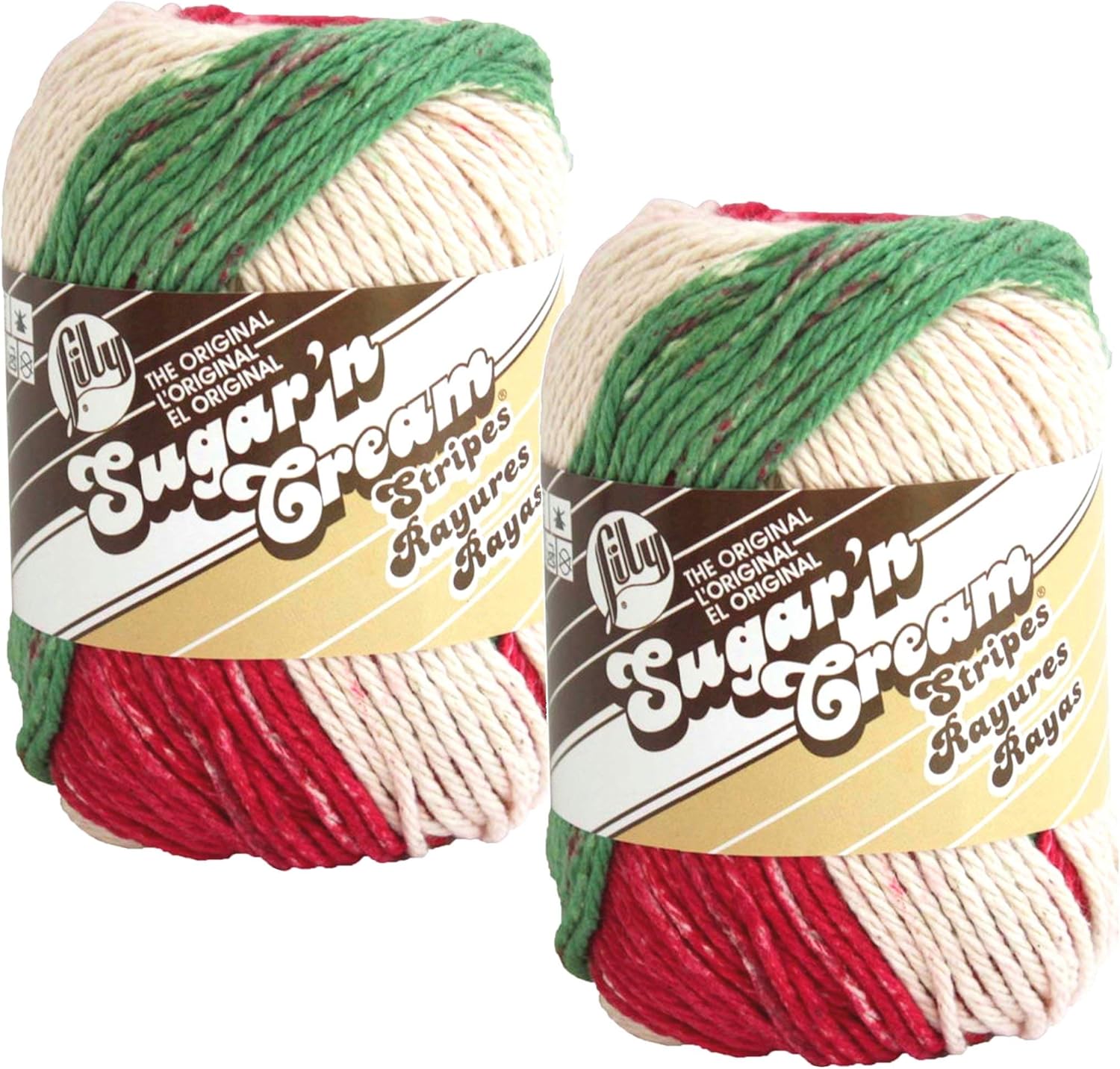 Bulk Buy Lily Sugar 'n Cream 100 Cotton Yarn (2Pack