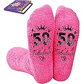 BRLOPBLS 15th 16th 21th 40th 50th Birthday Gift Sock Ideas for Her Daughter - Unique Fuzzy Socks Gifts for Women Girl Him