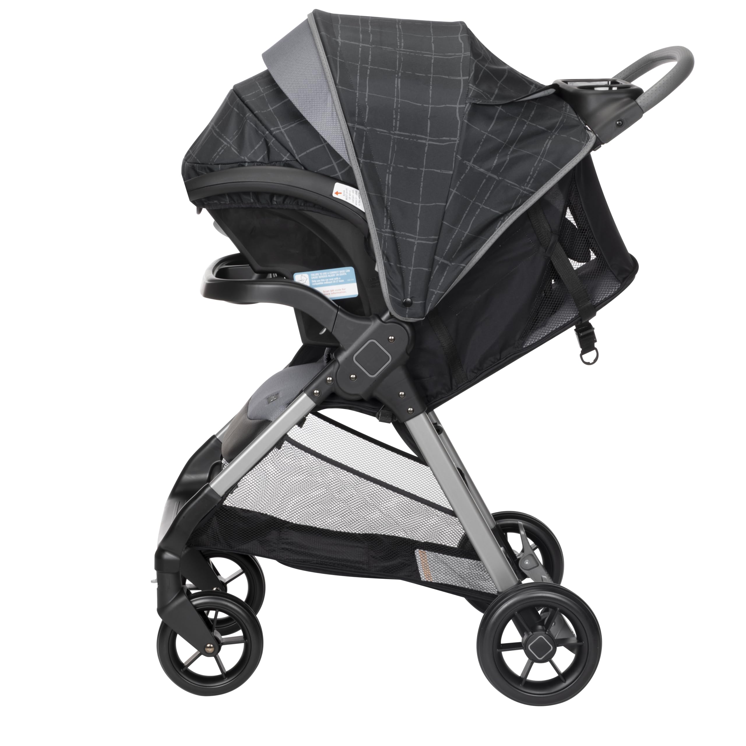 Safety 1st Smooth Ride QCM Travel System, Fast, 1-Hand Lift to fold, High Street