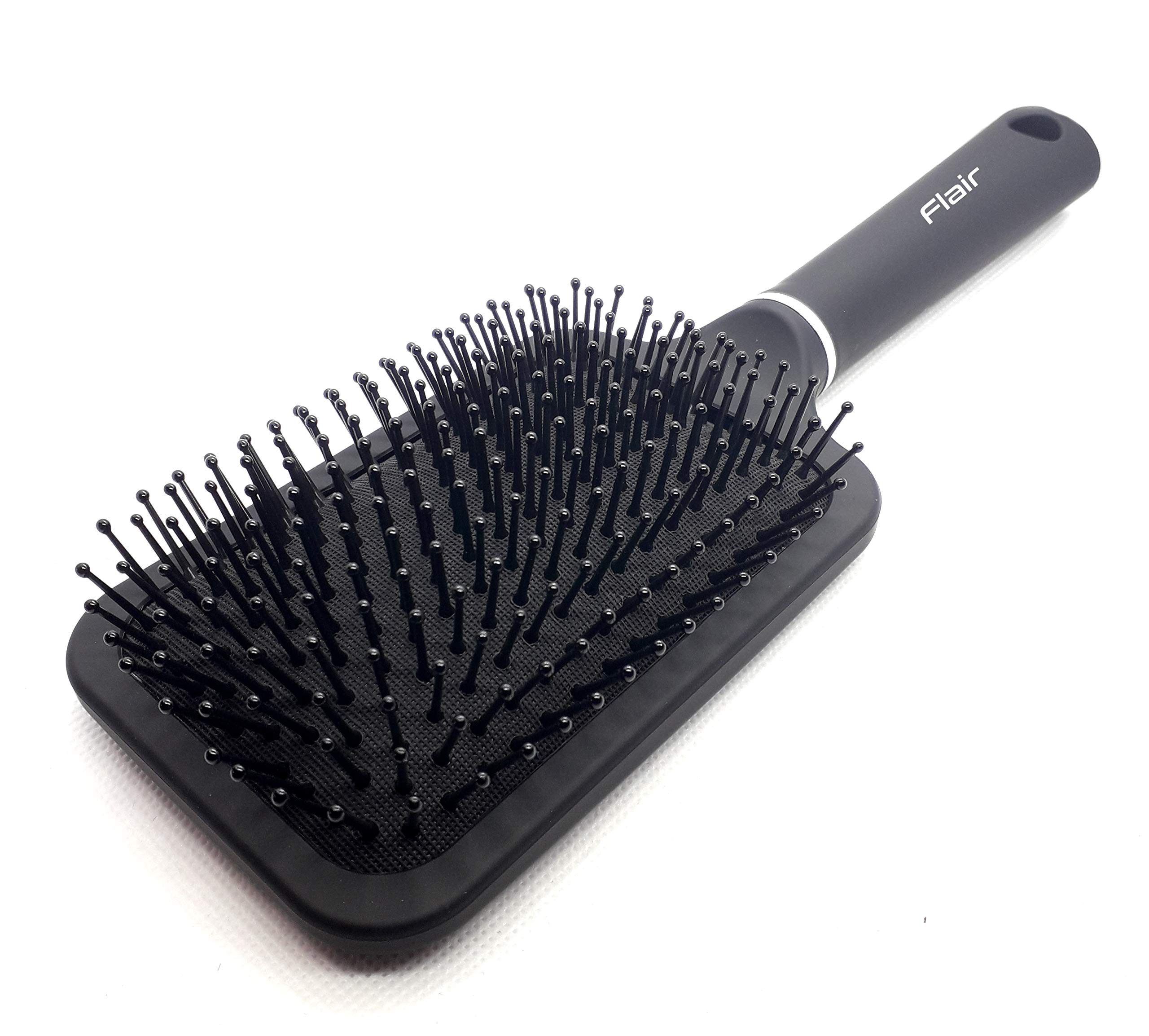 Flair Hair Brush Large Paddle Brush Soft Handle Round