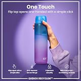 Ion8 1 Litre Water Bottle Quench Recyclon Leak-Proof Flip Lid view 3