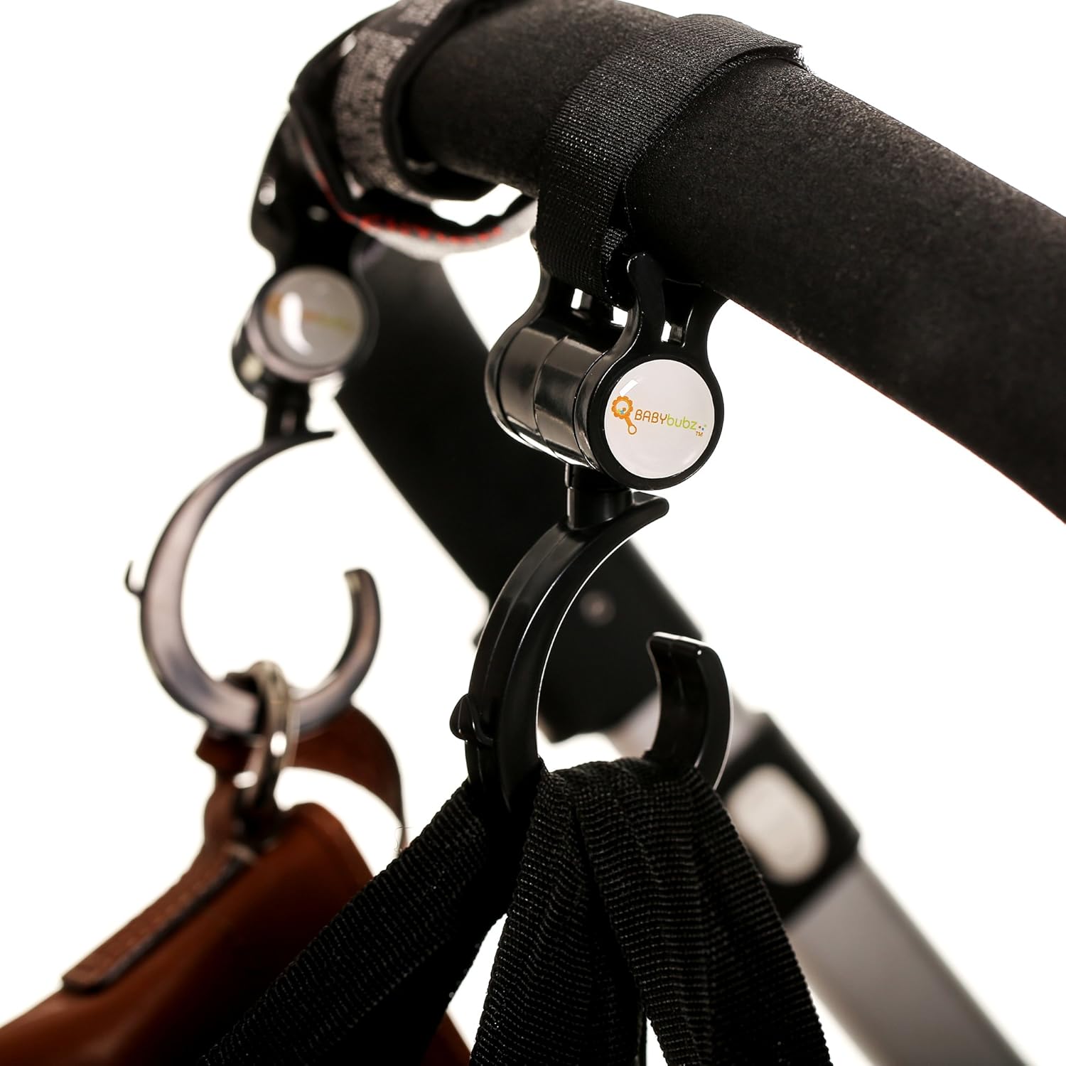 Stroller Hook - 2 Pack of Multi Purpose Hooks - Hanger for Baby Diaper Bags, Groceries, Clothing, Purse - Great Accessory for Mommy When Jogging, Walking or Shopping: Baby