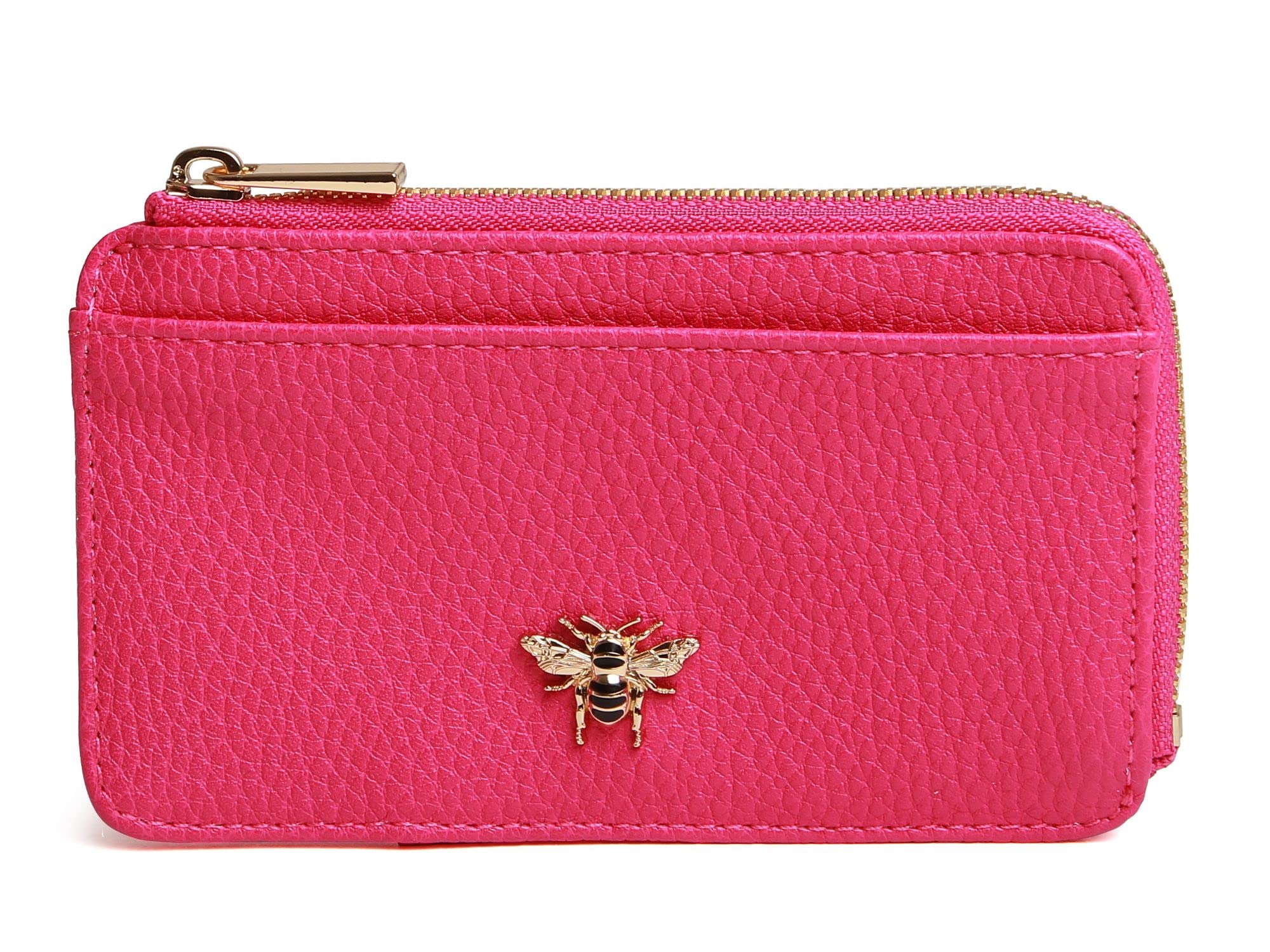 Alice Wheeler Bumble Bee Coin and Card Purse (Hot Pink)