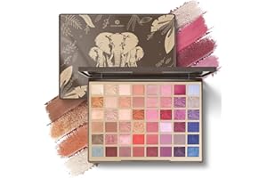 Color Nymph 48 Color Eye Makeup Palette, Highly Pigmented Eyeshadows Palettes with Mirror, Matte Shimmer Creamy Eye Shadows, Long Lasting Blendable Color Make Up Eye Shadows Cosmetics Gift Kit