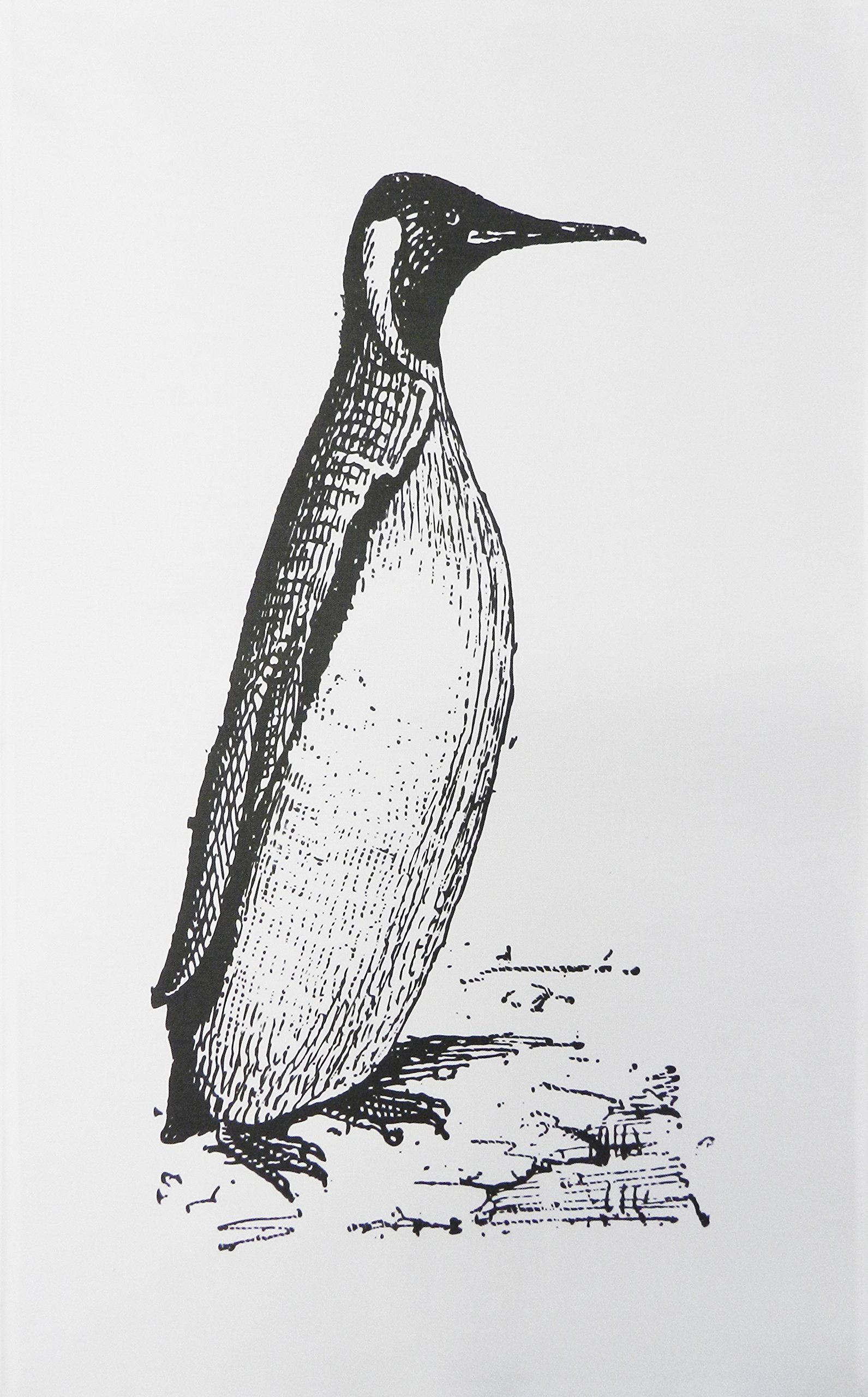 Half a Donkey The Vintage Penguin Large Cotton Tea Towel