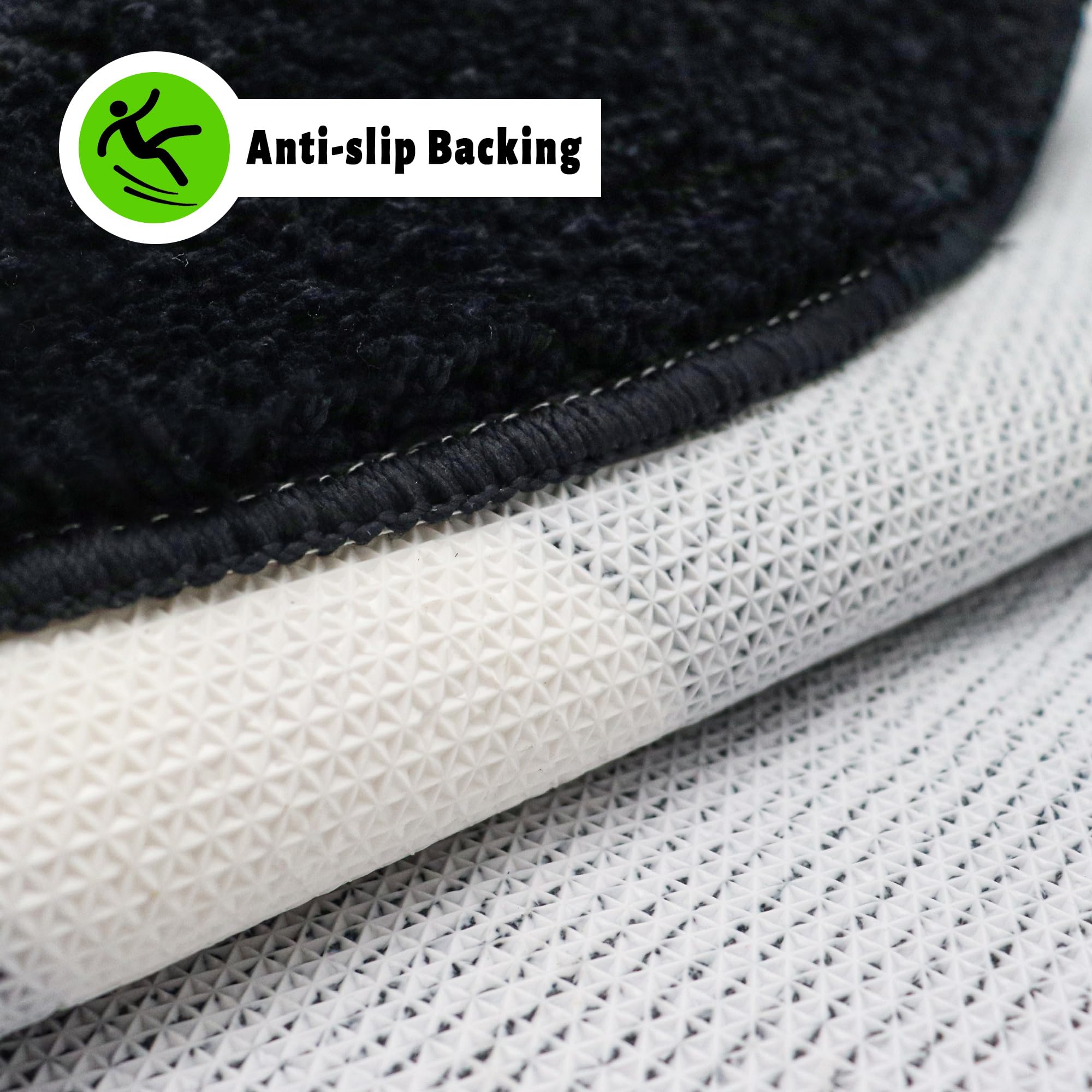32x12 Inch Rug Mua 8 Ball Rug, 32 inch Large Black Round Rug for Home Decor, Stussy ...