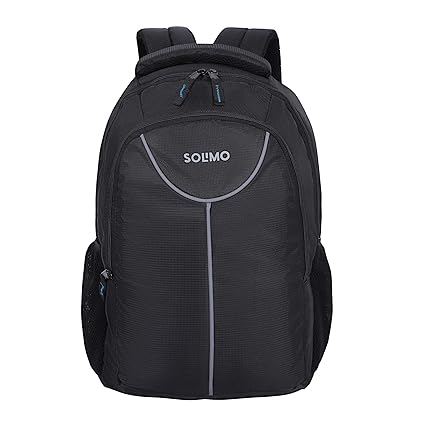 Amazon Brand - Solimo Laptop Backpack for 15.6-inch Laptops (27 litres, Black)