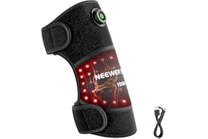 NEEWER BASICS Red Light for Knee & Elbow Joint, 6W Breathable Cordless LED Red light Knee Wrap with 3 Modes, 2000mAh Battery 