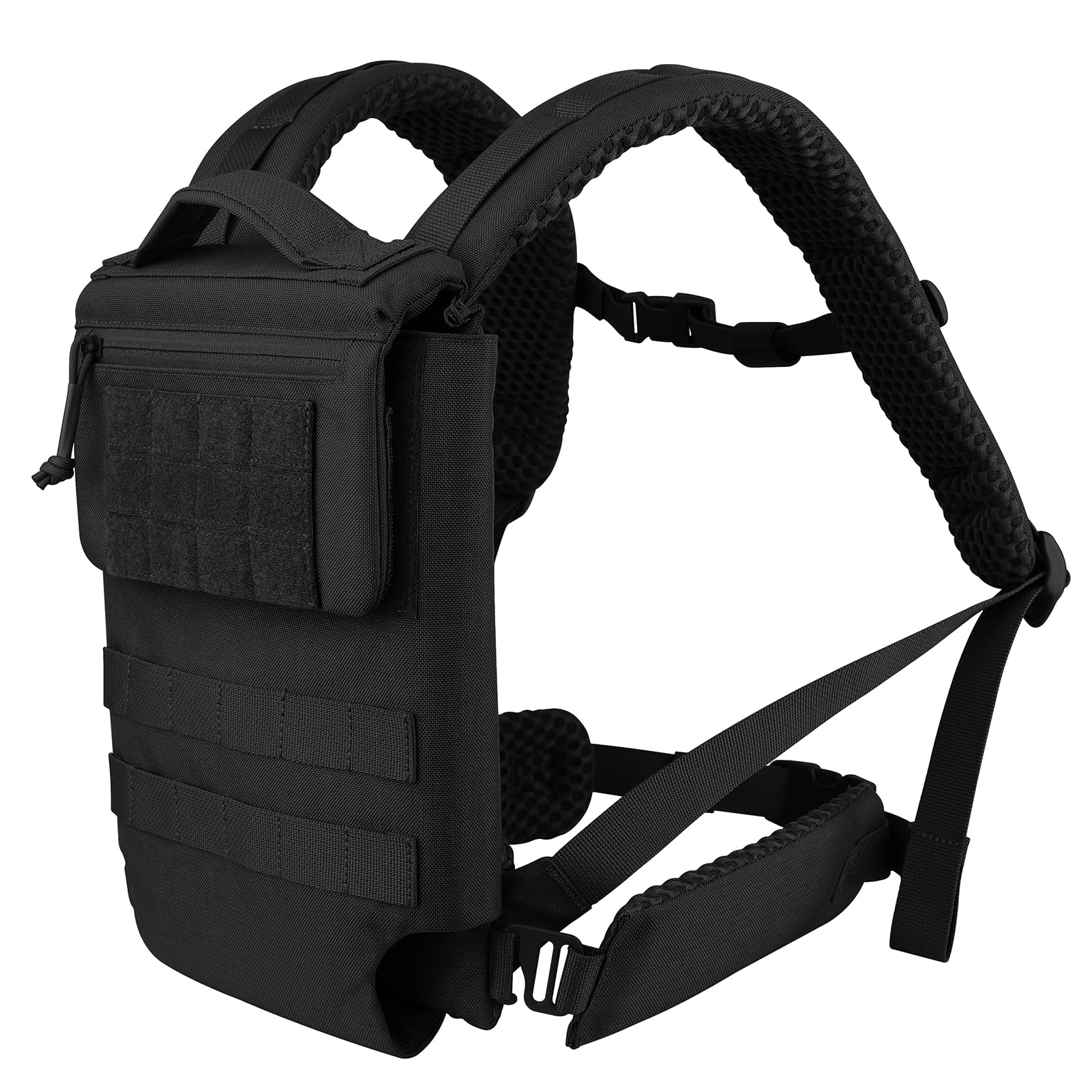 Photo 1 of **MINOR DAMAGE**
PETAC GEAR Upgraded Weighted Backpack Rucking Backpack for Weight Plates/Honeycomb Breathable fabric/Belt support/Back support platform (BK)