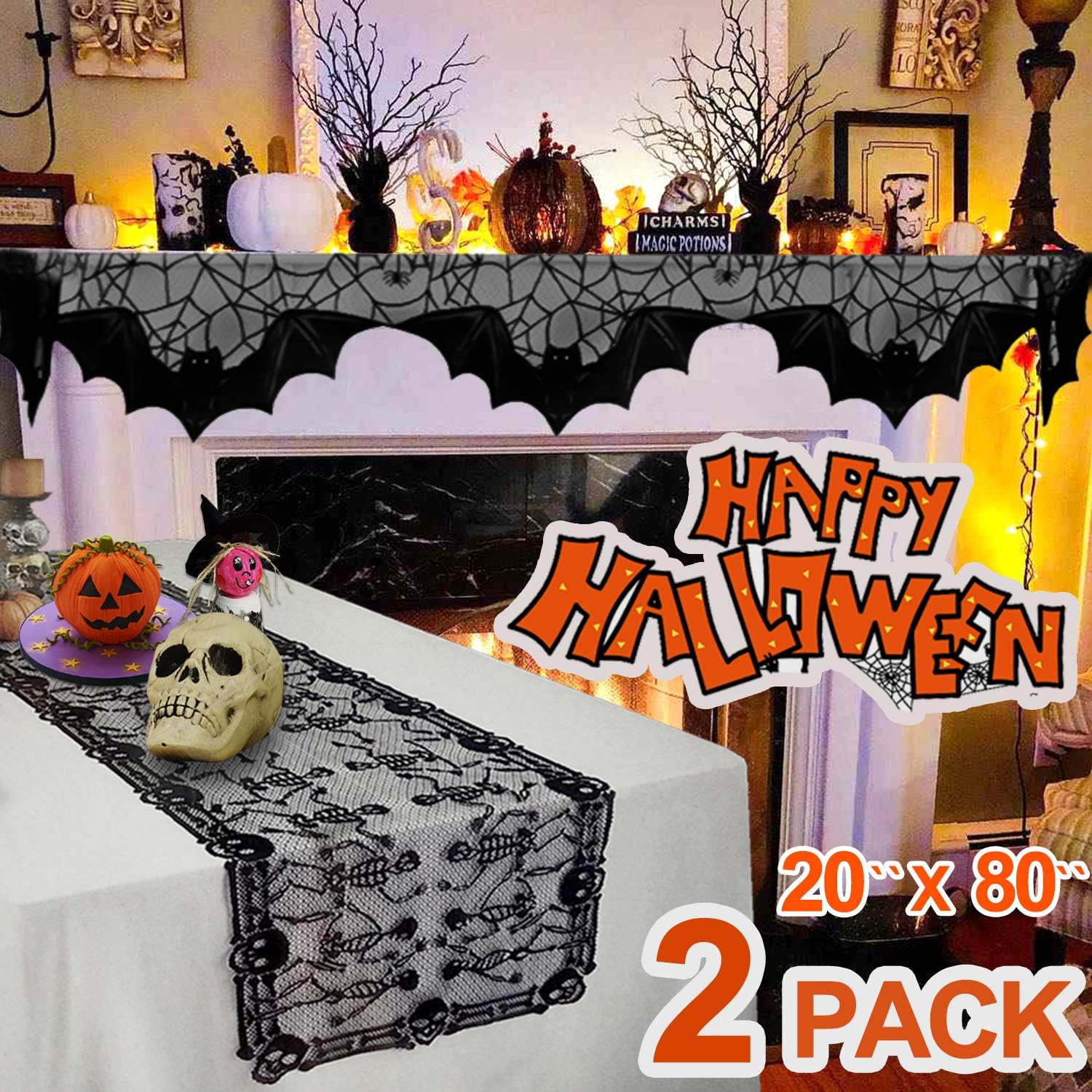 Best christmas table runner 20×80 inches