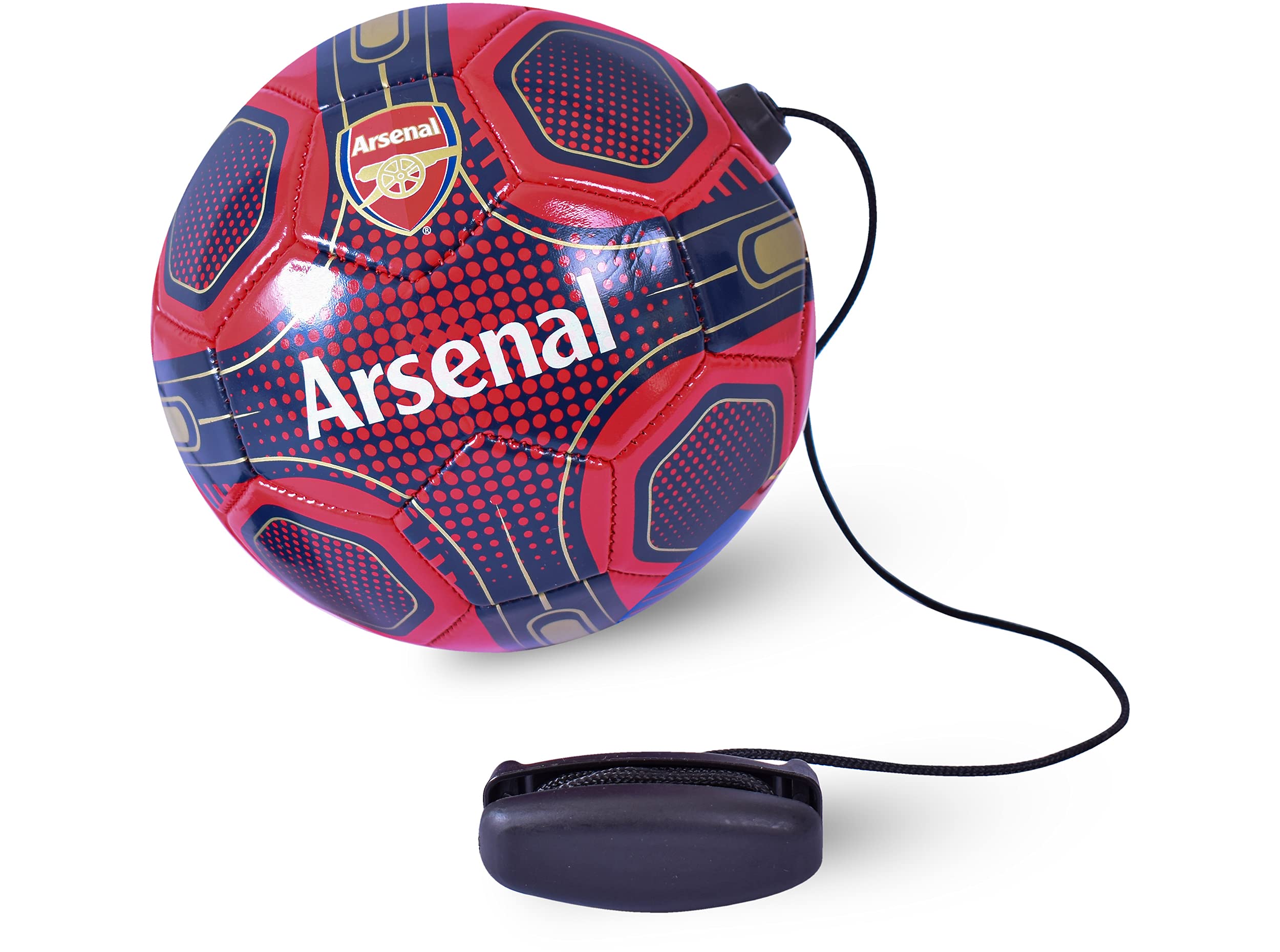 Photo 1 of Hy-Pro Officially Licensed Soccer Ball - Arsenal F.C. Size 3 Soccer Ball for Kids & Adults | Outdoor & Indoor Use | Training Aid & Fan Merchandise - Red