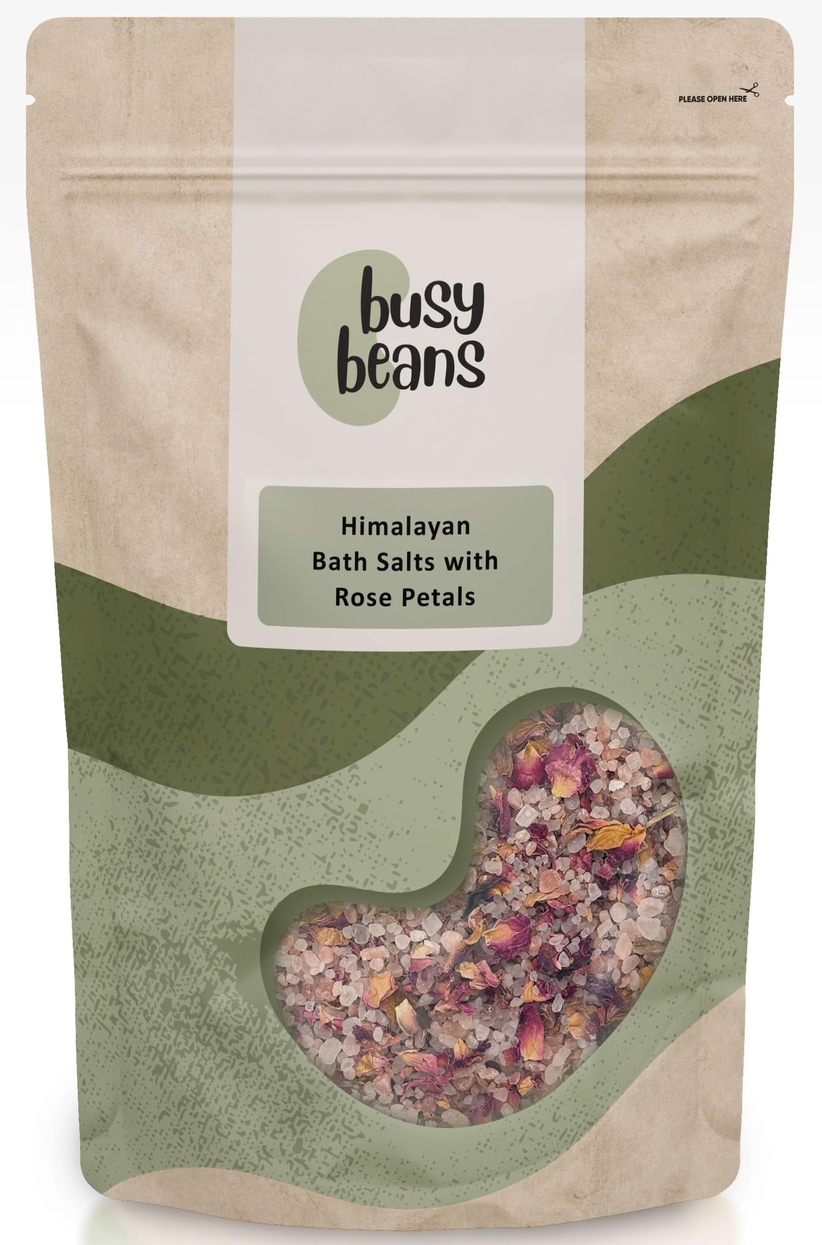 Himalayan Bath Salts with Rose Petals by Busy Beans (500g)