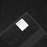Amazon Basics Bath Towels 100% Cotton Fade Resistant Black Pack of 2 70 x 140 cm view 9