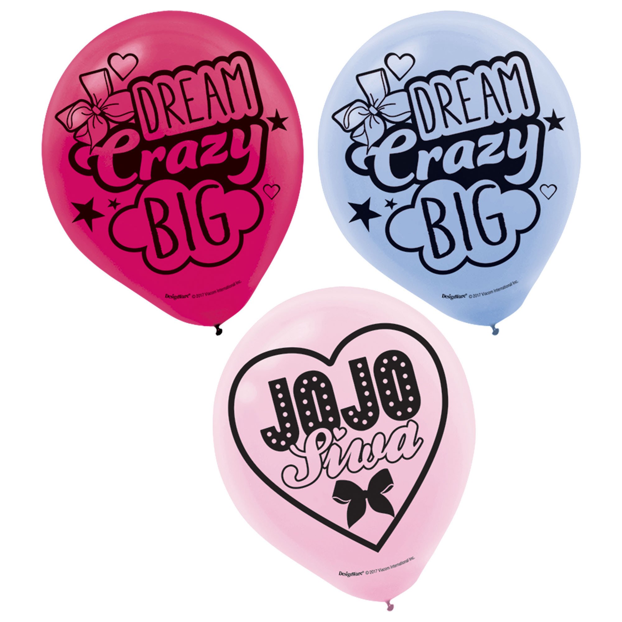 JoJo Siwa Birthday Party Latex Balloons, 6ct