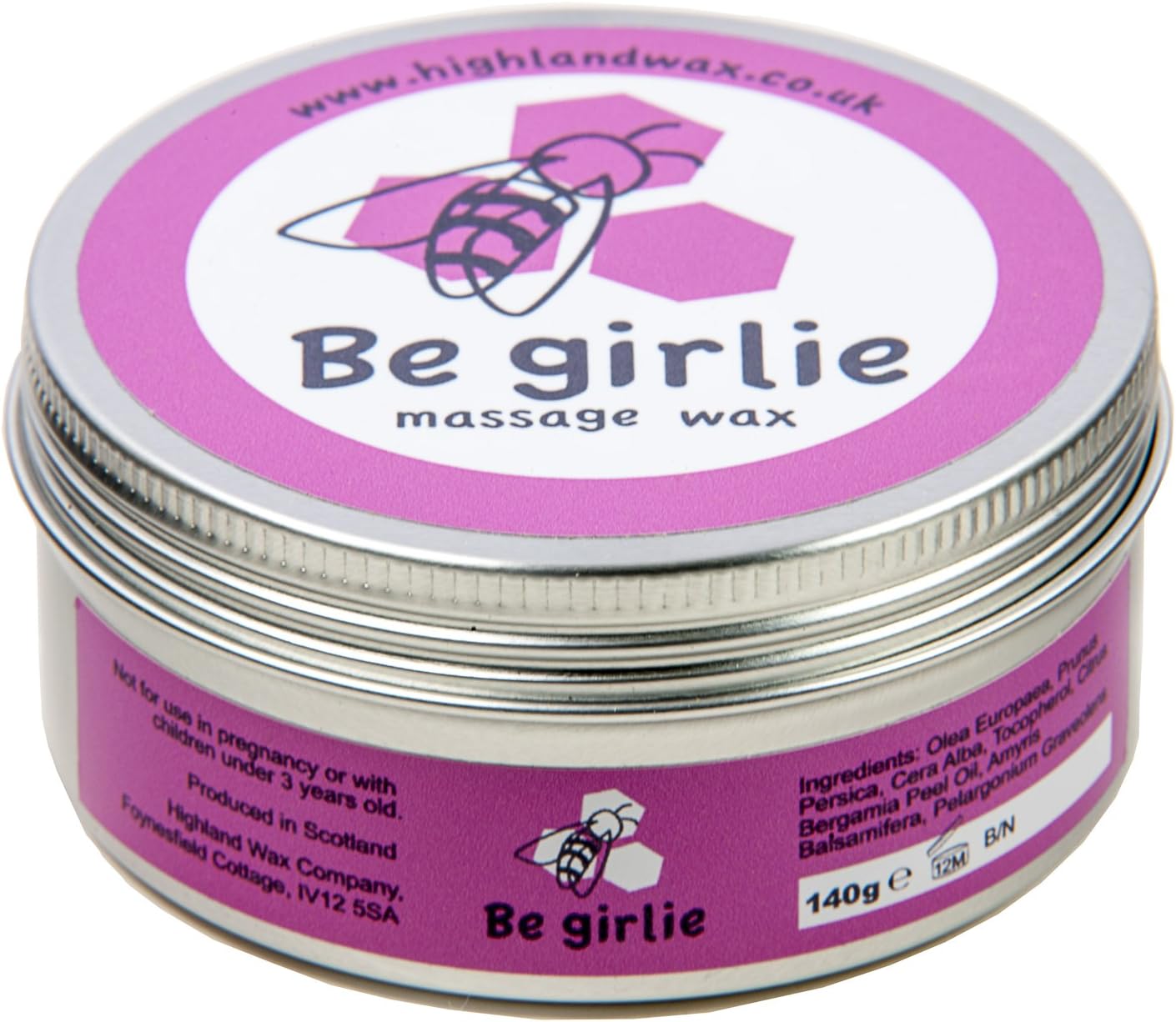Be Girlie Massage Wax (140g)