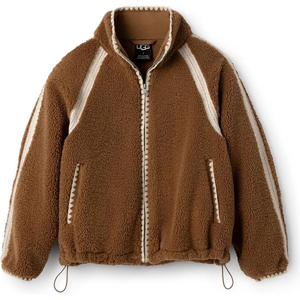 UGG Men's Ashbury Uggfluff Peacoat Jacket, Chestnut, XXL at Amazon