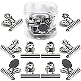 Magnetic Clips 2 inch, Heavy Duty Magnet Metal Clips for Refrigerator, 10 Pack Strong Magnet Clip for Cruise Cabins, Whiteboard, Fridge, Classroom