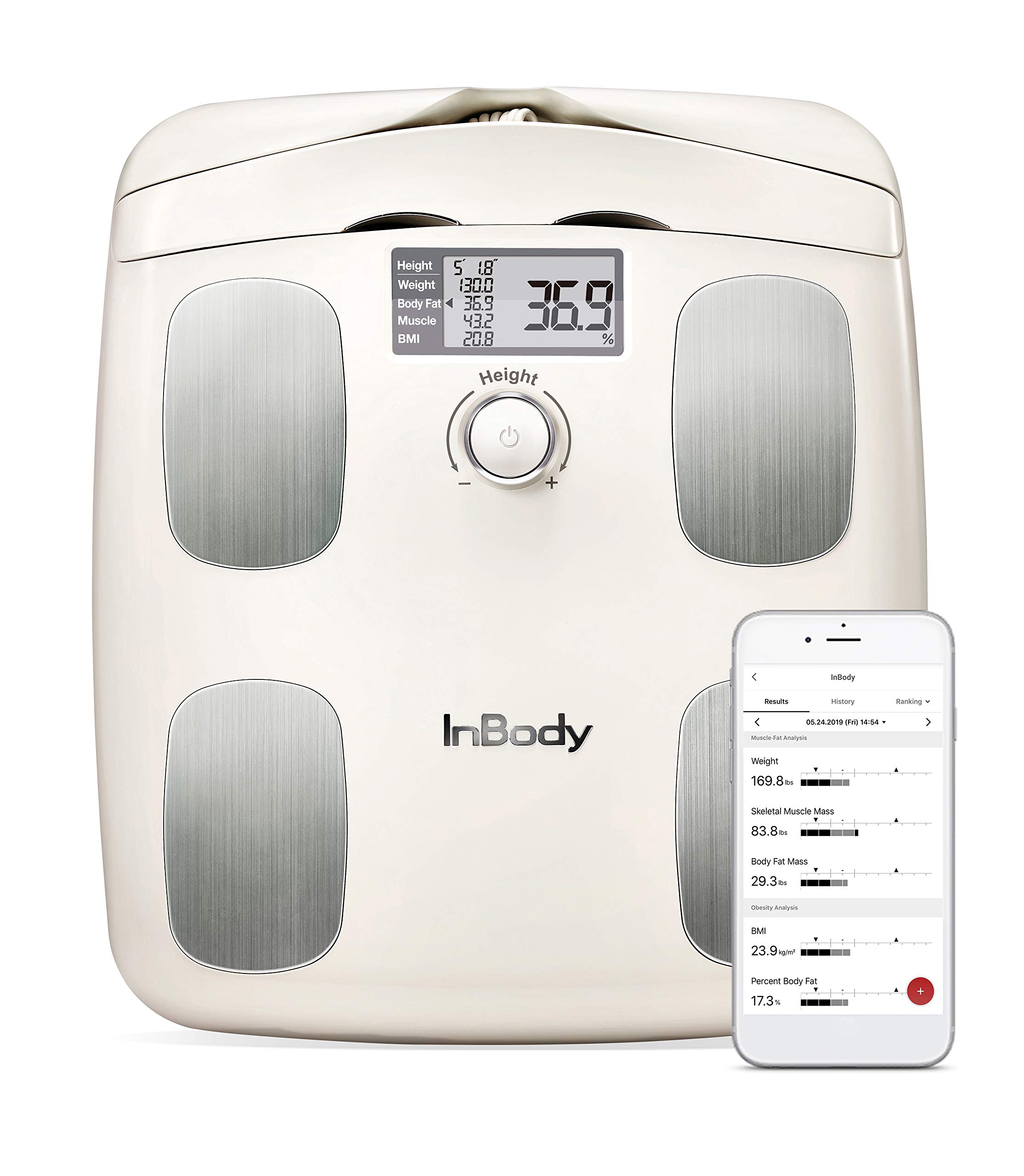 InBody H20N Smart Body Composition Bluetooth Scale with Smartphone App