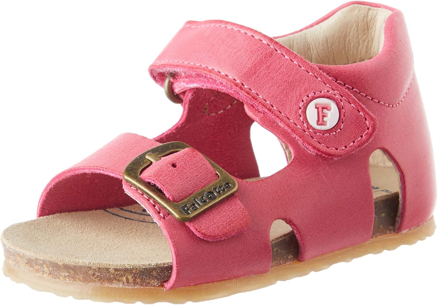 Falcotto BEA-Leather Sandals Fuchsia 19, 3 UK Child