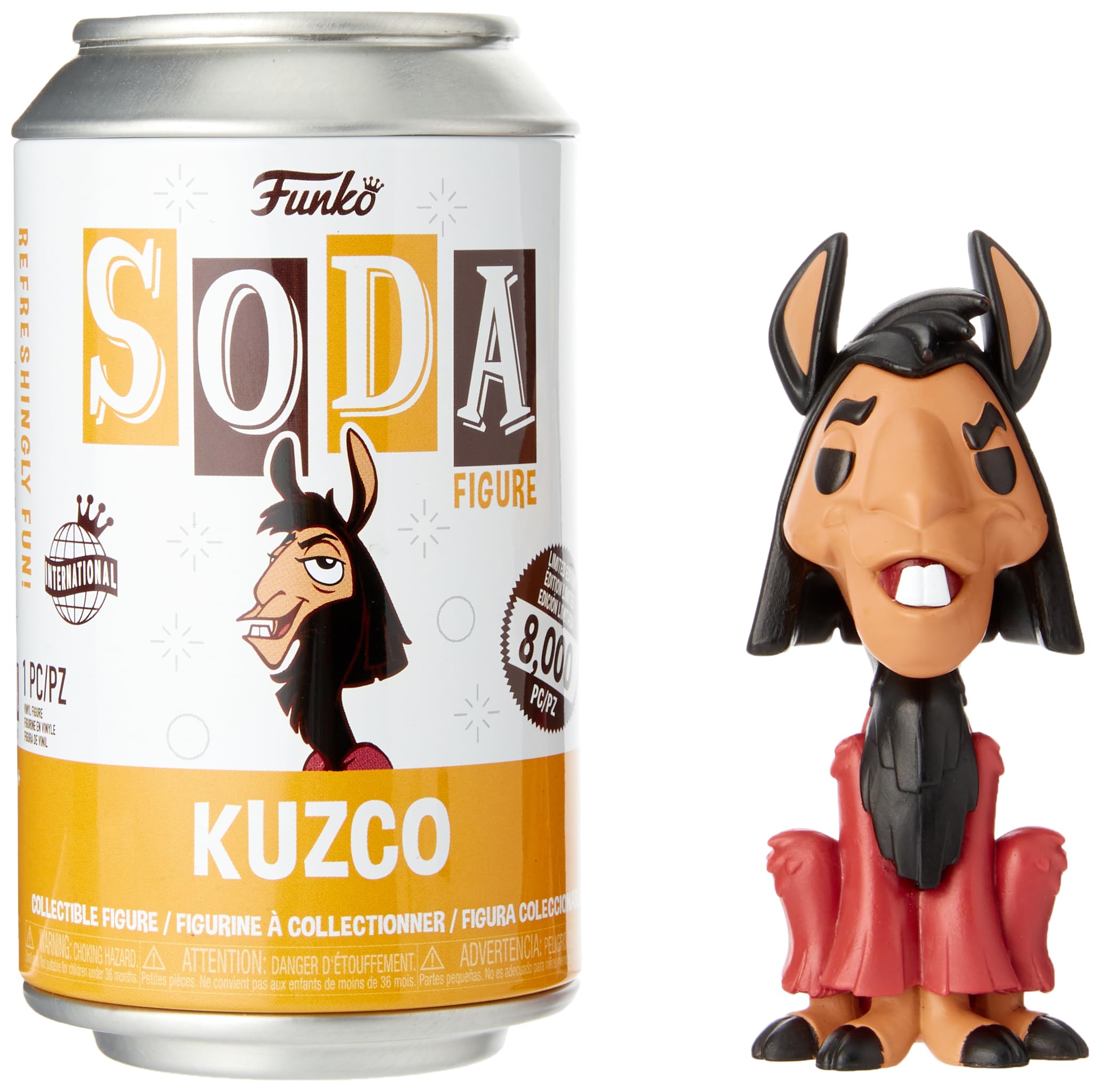 Funko Vinyl SODA: Disney Emperor's New Groove - Llama Kuzco - 1/6 Odds for Rare Chase Variant - (Styles May Vary) - Collectable Vinyl Figure - Gift Idea - Official Merchandise - Movies Fans
