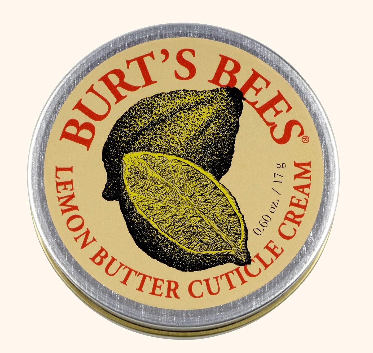 Burt's Bees 100% Natural Lemon Butter Cuticle Cream - 0.6 Ounce Tin: Beauty