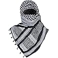 IMPULSE MAX SPORTS Soft Shemagh Scarf 100% Cotton Neck Wrap Tactical Desert Arab Scarfs for Men and Women Arafat Keffiyeh