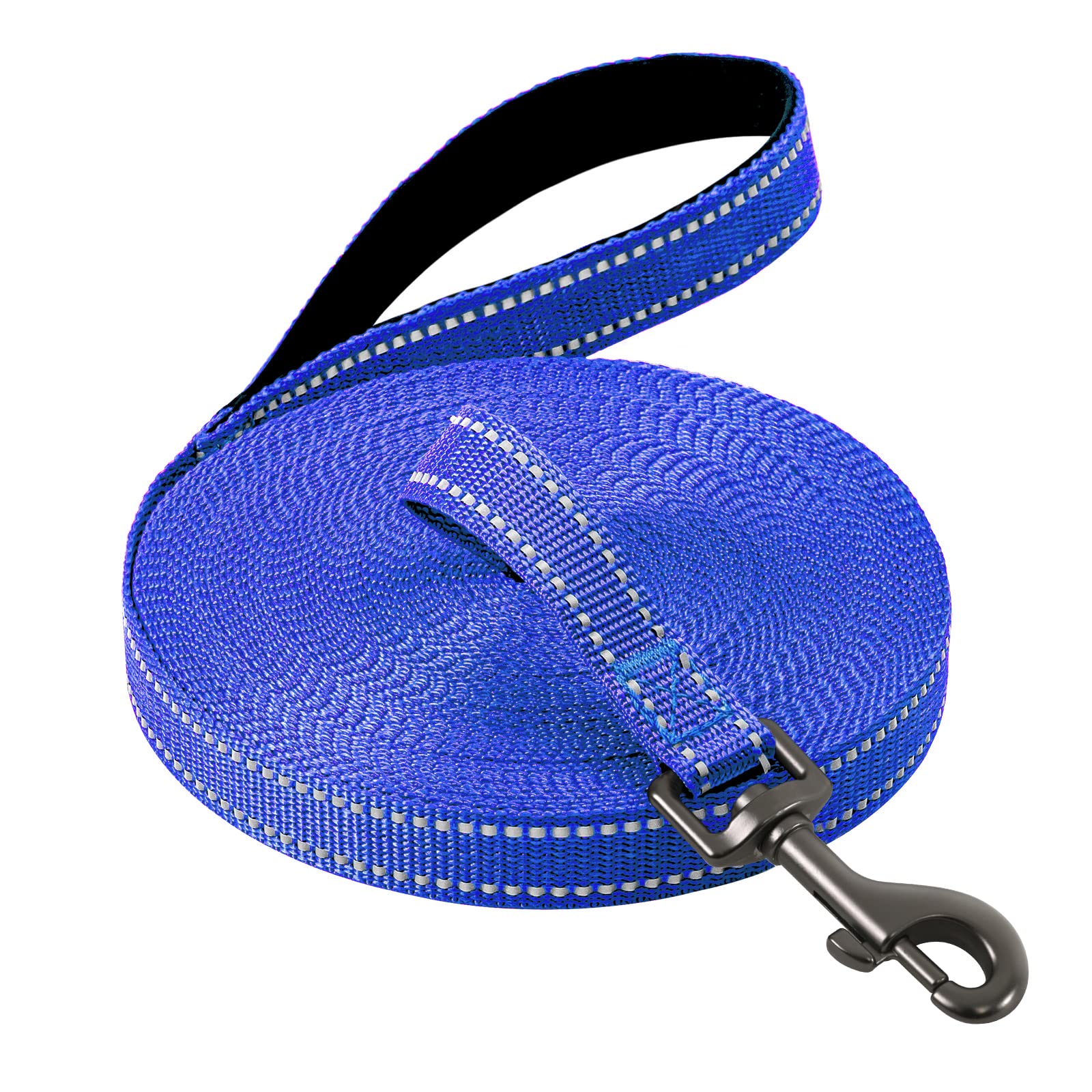 COMSLE Long Leads for Dog Training, 3m/5m/10m/15m/20m Strong Extra Long Line Dogs Lead with Handle, Light Nylon Puppy Training Lead Dog Leash for Pet Recall Tracking Obedience Camping Play Outdoor