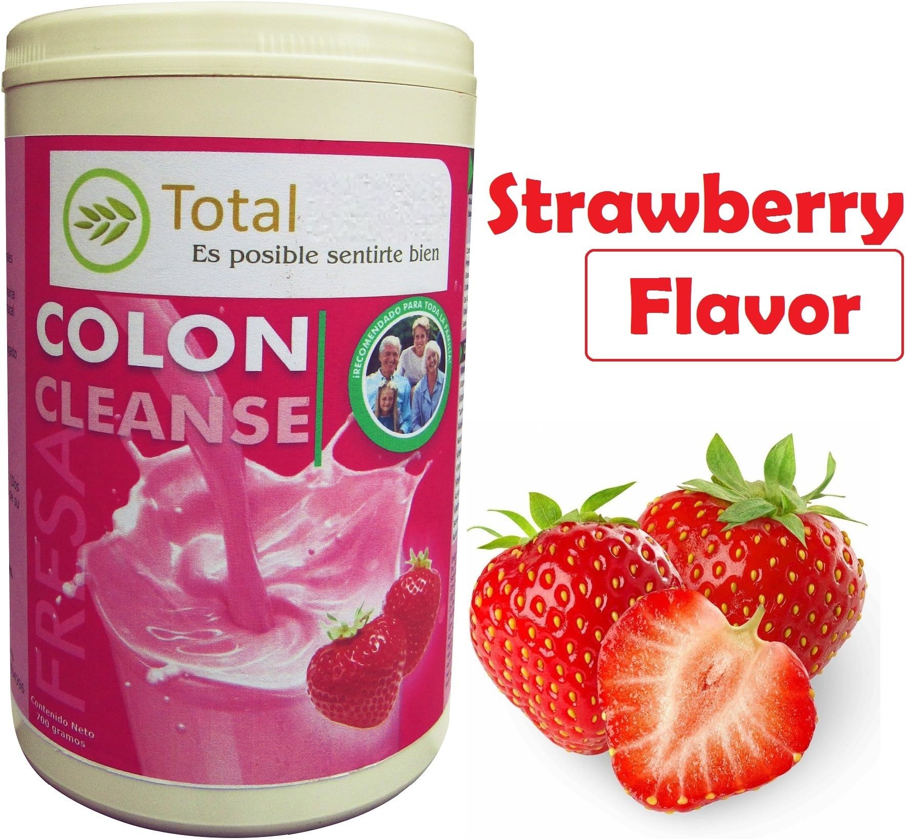COLON Cleanse FRESA Strawberry Shake (Coco) 700 gramos Leonflax Canadian Flaxseed