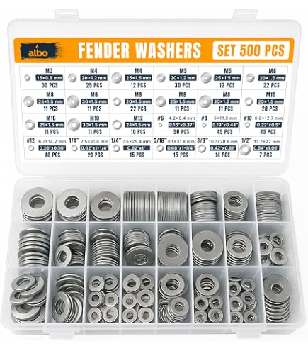 Prime-Line 9081585 Fender Washers – 1/2" X 2" OD, Grade 18-8 Stainless Steel (25-Pack)