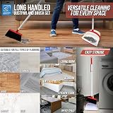 TDBS The Dustpan and Brush Store Long Handled Dustpan Set White Red view 7