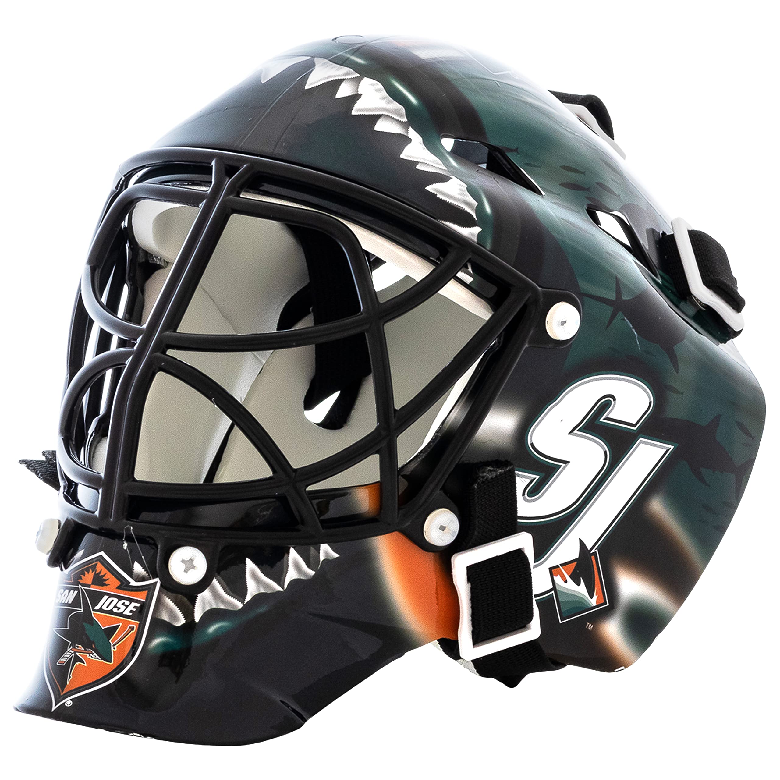 NHL Franklin Sports Dallas Stars Team Logo Mini Hockey Goalie Mask with Case - Collectible Goalie Mask with Official Logos and Colors, 7.5"x7.5"