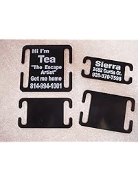 Pet ID Tag Custom Laser Engraved Dog Tags Fit Collars & Harnesses Easy to Read!