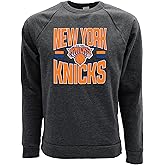 Blue 84 NBA unisex-adult Nba Officially Licensed Tri-blend Crewneck Sweatshirt Basketball Stars Team Color