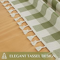 Softalker Checkered Tablecloth Square, Heavy Weight