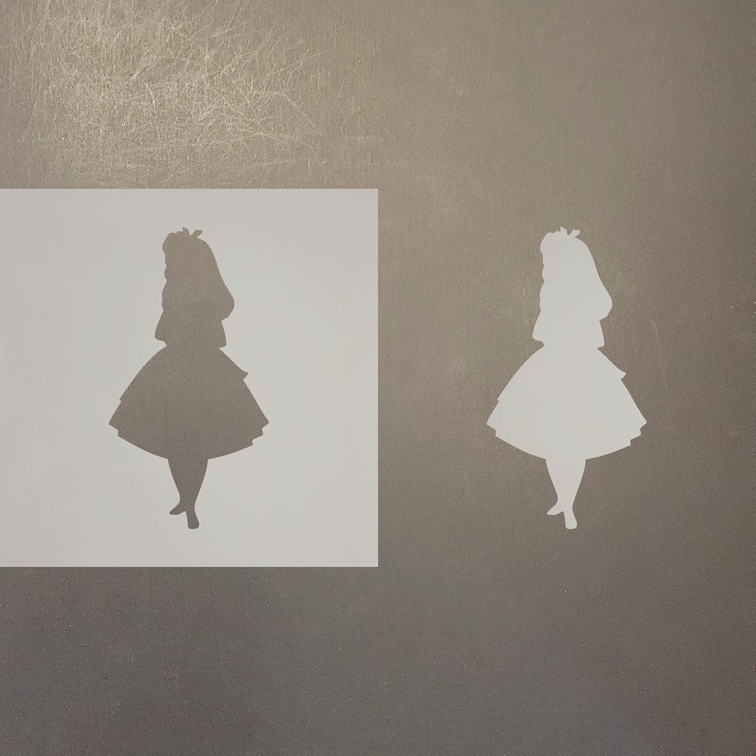 Mixed Media - Ali Reusable Mylar Stencil - Art Craft Supplies 4 Inch