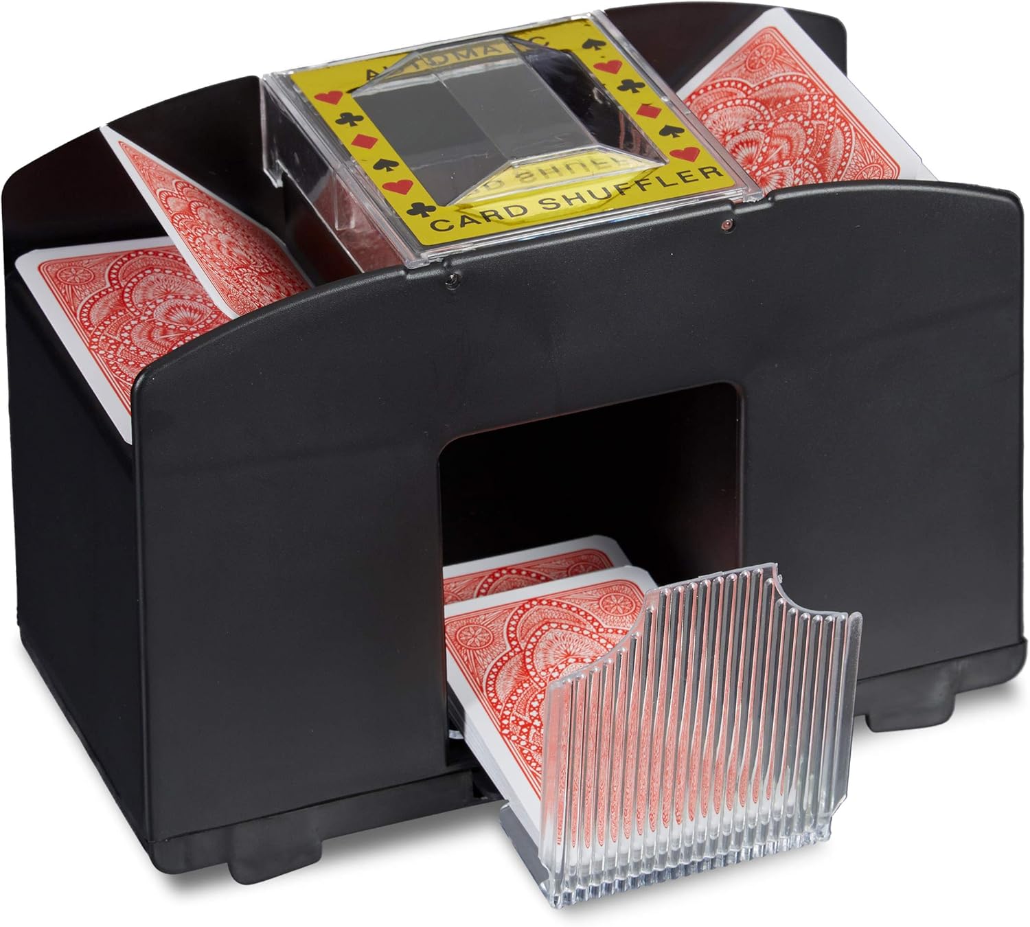 Rummy etc Card Sorter Relaxdays Card Shuffler 4 Deck Electronic Mixing