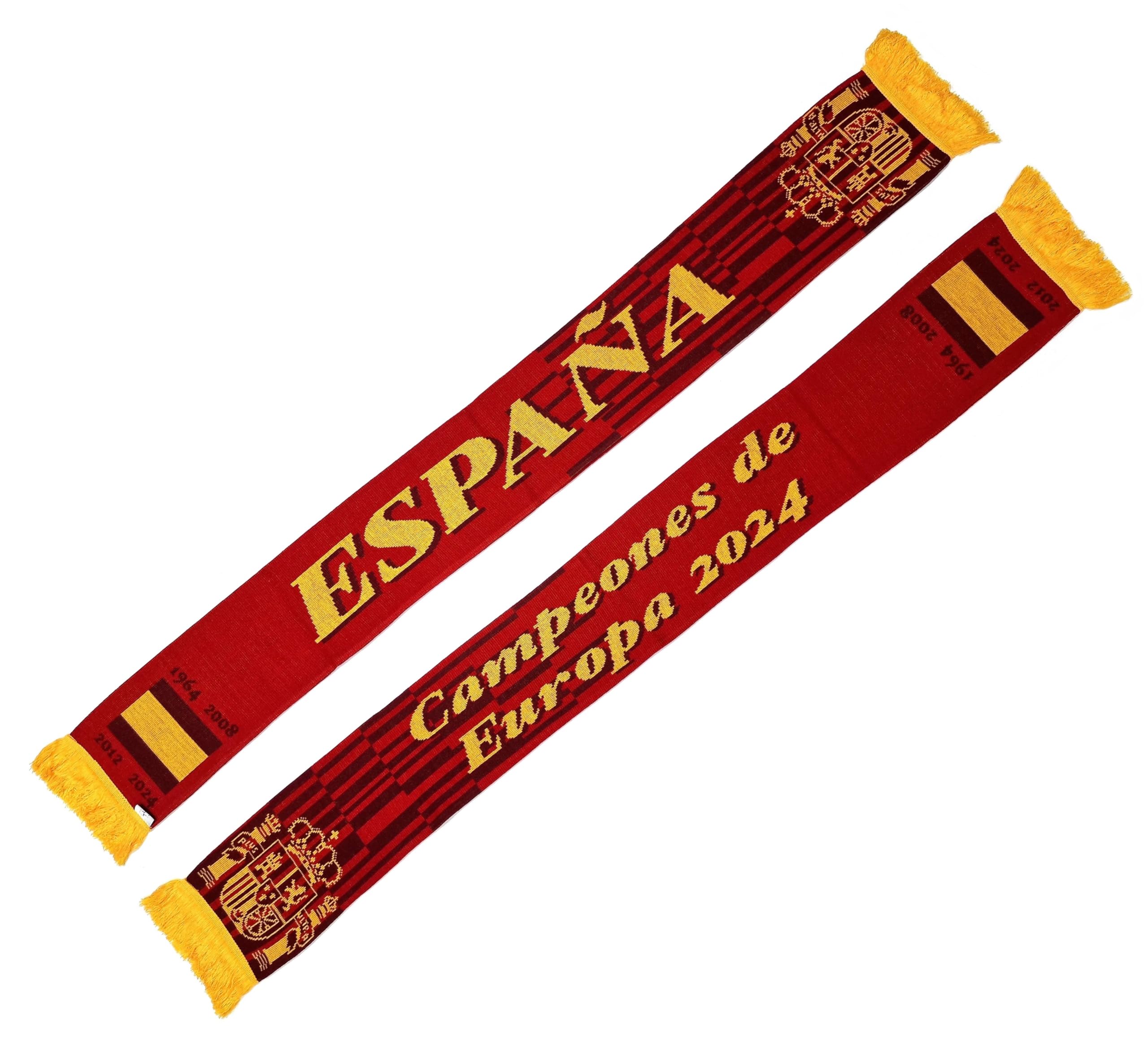 Spain Espana Soccer Knit Scarf (Campeones de Europa 2024)
