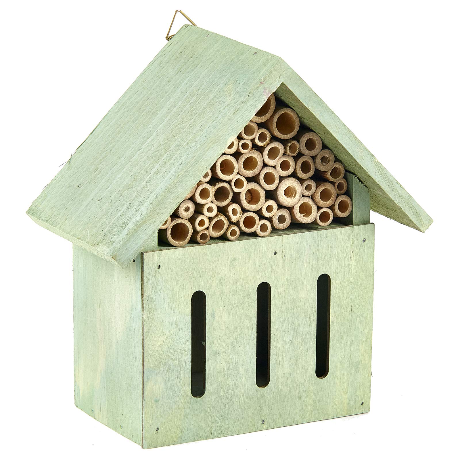 Green Insect & Butterfly Hotel Home House Bees Bugs and Insects Nesting Box