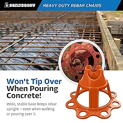 Plastic Rebar Chairs for Concrete – 1.5" or