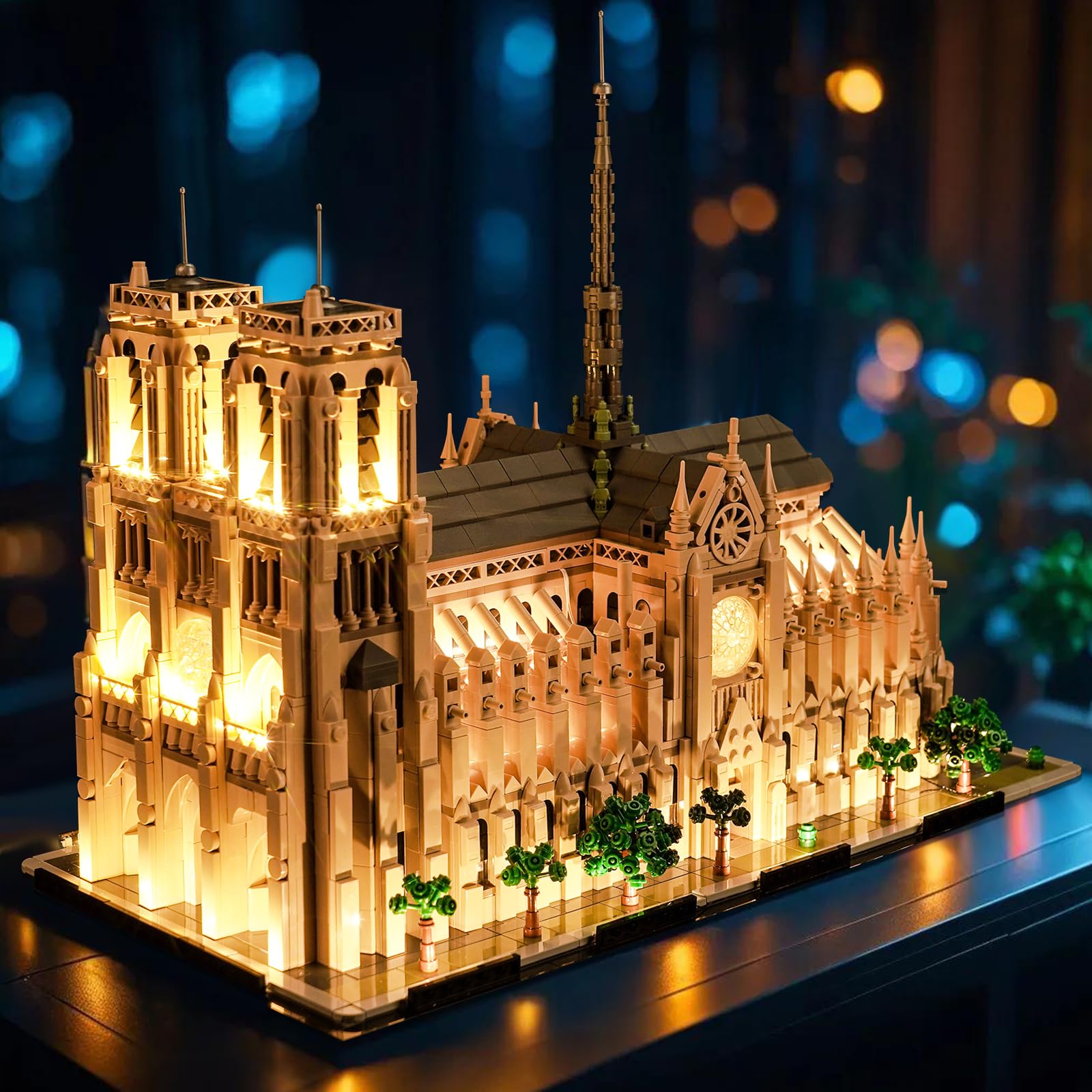 Light Kit for Lego Architecture Notre-Dame de Paris, Lighting Set for Lego 21061 Notre-Dame de Paris Set - Not Include Models, Just Light Kit — image 1