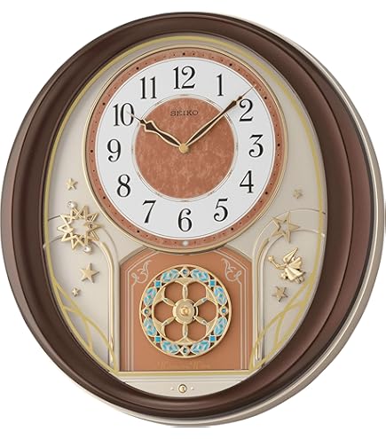 Amazon.com: Seiko RE582G Wall Clock, Karakuri Clock, Radio, Light